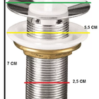 Kit Cuba De Banheiro  Croy  Romana 45 + Válvula + Torneira +