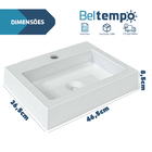 Kit Cuba De Banheiro Sobrepor Esmeralda + Torneira Bica Alta