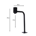 Kit Cuba De Sobrepor 42cm  Preto + Válvula Click