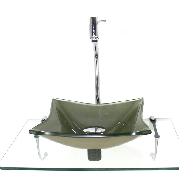 Kit Cuba De Vidro 10mm Champanhe Tampo 50cm Incolor Com Supor