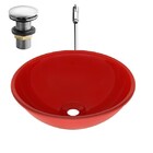 Kit Cuba De Vidro 35cm Bordo + Torneira Bica Alta Cromada 7/8