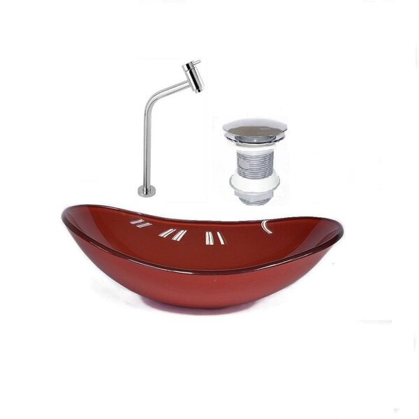 Kit Cuba De Vidro + Torneira+ Válvula Para Lavatório Oval 38c