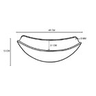 Kit Cuba De Vidro + Torneira Para Lavatório Oval Chanfrada 46