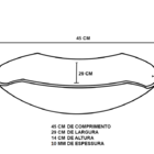 Kit Cuba De Vidro Abaulada Incolor Com Tampo 60cm Incolor E S