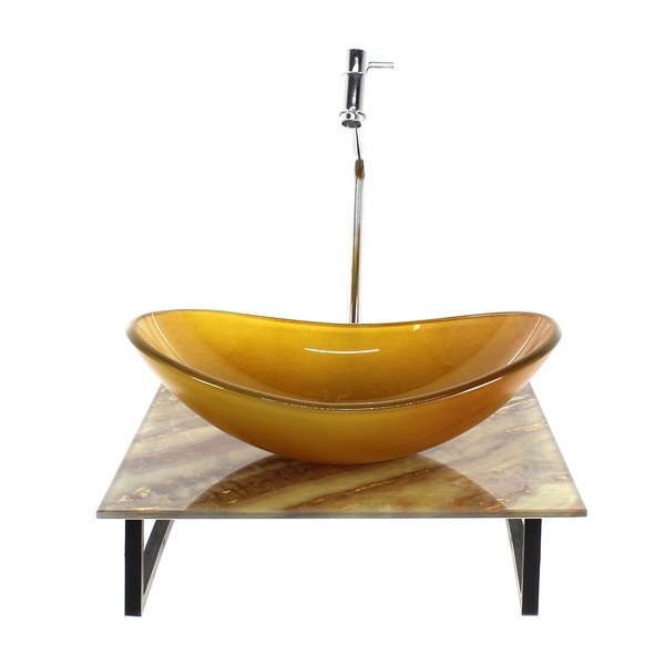 Kit Cuba De Vidro Oval 10mm Com Tampo De Vidro 40cm X 40cm Má