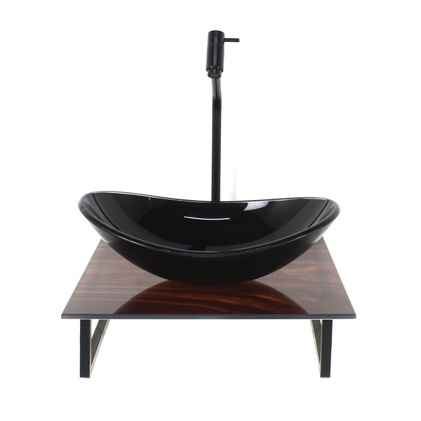 Kit Cuba De Vidro Oval 10mm Com Tampo De Vidro 40cm X 40cm Ma