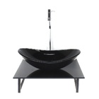 Kit Cuba De Vidro Oval 10mm Com Tampo De Vidro 40cm X 40cm Pr