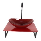 Kit Cuba De Vidro Oval 10mm Com Tampo De Vidro 40cm X 40cm Ve