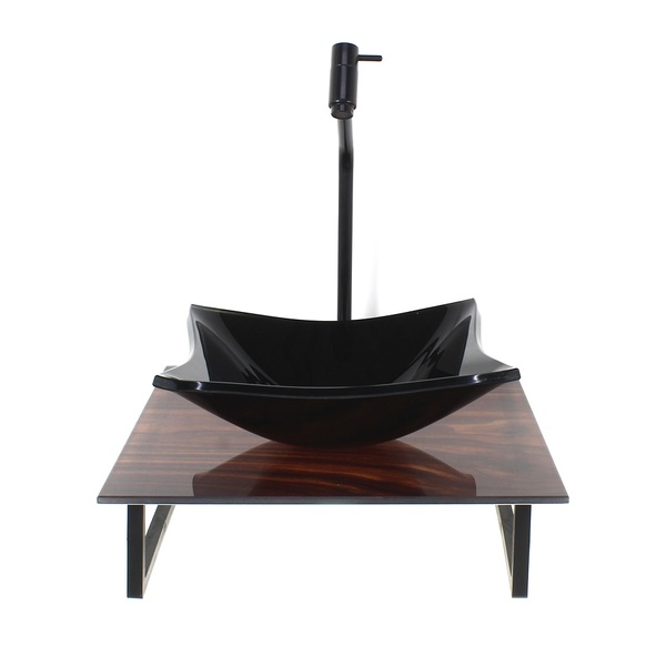 Kit Cuba De Vidro Quadrada 10mm Com Tampo De Vidro 40cm X 40c