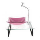 Kit Cuba De Vidro Quadrada 10mm Rosa Com Tampo 40cm Incolor E