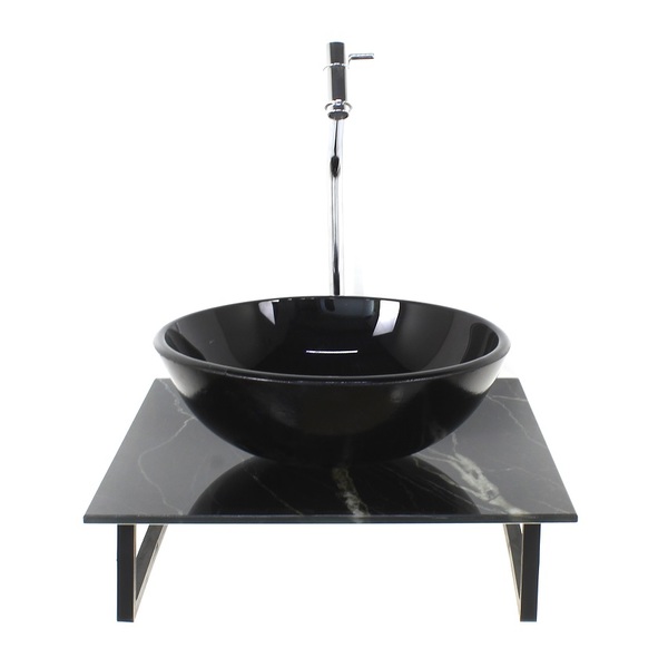 Kit Cuba De Vidro Redonda 10mm Com Tampo De Vidro 40cm X 40cm