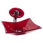 Kit Cuba De Vidro Retangular + Torneira + Válvula