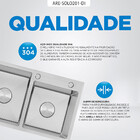 Kit Cuba Dupla Gourmet Com Acessórios Solo201-di Dosador E Vá