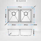 Kit Cuba Dupla Gourmet Com Acessórios Solo 35x35x40  E Válvul