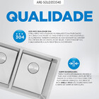 Kit Cuba Dupla Gourmet Com Acessórios Solo 35x35x40  E Válvul