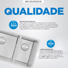 Kit Cuba Dupla Gourmet Com Acessórios Solo 50x25x40 E Válvula