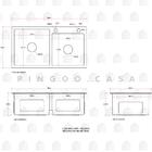 Kit Cuba Dupla Para Cozinha Gourmet Com Escorredor Aço Inoxid