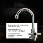 Kit Cuba Embutir Redonda 37 X 37 Cm Com Valvula Cromada