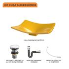 Kit Cuba F44 C/válvula Click 1''g + Sifão Cromado + Flexível