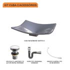 Kit Cuba F44 C/válvula Click 1''g + Sifão Cromado + Flexível