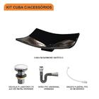 Kit Cuba F44 C/válvula Click 1''g + Sifão Cromado + Flexível