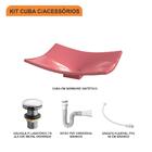 Kit Cuba F44 C/válvula Click 1''g + Sifão Pvc + Flexível