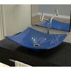 Kit Cuba F44 Com Torneira Link 1062 Metal 1/4 Volta Azul Escu