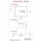 Kit Cuba F44 Com Torneira Link 1062 Metal 1/4 Volta Vermelho