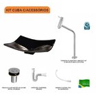Kit Cuba F44 Com Torneira Link 1062 Metal E Válvula Click 1''