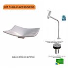 Kit Cuba F44 Com Torneira Link 1062 Metal E Válvula Click 1"b