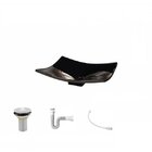 Kit Cuba F44 Com Válvula 1 Pol. E Sifão Pvc E Flexivel Preto