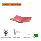 Kit Cuba F44 Com Válvula Click 1 Pol. E Sifão Pvc E Flexivel