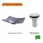 Kit Cuba F44 Com Válvula Metal Compace Cinza