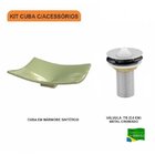 Kit Cuba F44 Com Válvula Metal Compace Verde Acqua