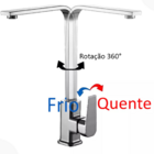 Kit Cuba Gourme 60x42cm + Torneira Gourmet Monocomando Pia