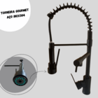 Kit Cuba Gourmet 50x40cm + Torneira Moncomando Pia Cozinha