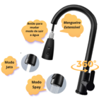 Kit Cuba Gourmet 50x40cm + Torneira Monocomando Extensível Co