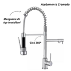 Kit Cuba Gourmet 50x40cm C/ Acessórios + Torneira Monocomando