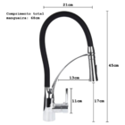 Kit Cuba Gourmet 60x40cm Torneira Gourmet Flexível Cozinha