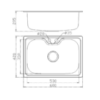 Kit Cuba Gourmet 60x42cm Aço Inox 304 Para Cozinha Com Acessó