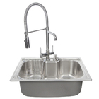 Kit Cuba Gourmet 60x42cm Com Acessórios + Torneira Com Saída