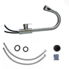 Kit Cuba Gourmet 60x42cm Torneira Monocomando Extensível Pia