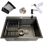 Kit Cuba Gourmet 60x45cm + Torneira Gourmet Monocomando Pia