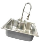 Kit Cuba Gourmet C/acessórios +torneira Gourmet Aço Inox 304