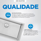 Kit Cuba Gourmet Com Acessórios Solo 75x40 E Válvula E Escorr