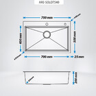 Kit Cuba Gourmet Com Acessórios Solo 75x40 E Válvula E Escorr