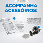 Kit Cuba Gourmet Com Acessórios Solo 75x40 E Válvula E Escorr