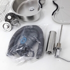 Kit Cuba Gourmet Em Inox Para Cozinha - Linha Diamond - Lms-f