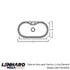 Kit Cuba Gourmet Em Inox Para Cozinha - Linha Diamond - Lms-f