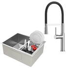 Kit Cuba Gourmet Malibú Aço Inox 304 E Torneira Gourmet Bélgi